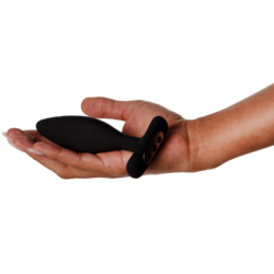 JUEGO - VIBRADOR ANAL CON TAPÓN VESTA NEGRO