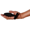 JUEGO - VIBRADOR ANAL CON TAPÓN VESTA NEGRO