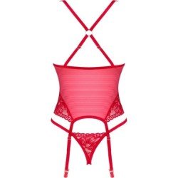 OBSESSIVE - LACELOVE CORSET ROJO XS/S