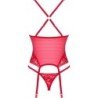 OBSESSIVE - LACELOVE CORSET ROJO XS/S