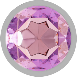 INTENSO - TAPÓN ANAL DE METAL DE ALUMINIO CON CRISTAL VIOLETA TALLA L