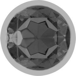 INTENSE - PLUG ANAL METAL CON CRISTAL NEGRO TALLA S