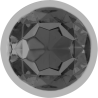 INTENSO - TAPÓN ANAL DE METAL DE ALUMINIO CON CRISTAL NEGRO TALLA S