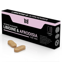 BLACKBULL BY SPARTAN - LIBIDINE & AFRODISIA PLACER INTENSO PARA MUJER 4 CÁPSULAS