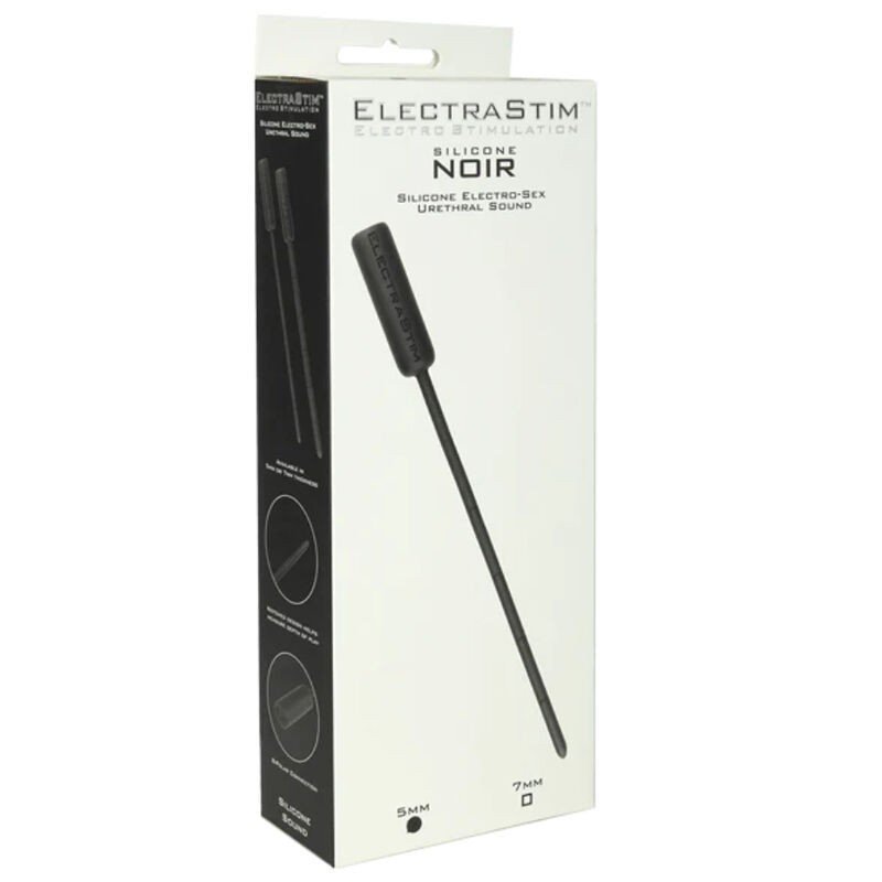 ELECTRASTIM - SONDA URETAL ELECTROSEXUAL DE SILICONA FLEXIBLE DE 5 MM