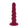 GET REAL - RIBBED DONG 12 CM ROJO