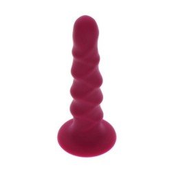 SÉ REAL - DONG ACANALADO DE 12 CM ROJO