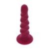 SÉ REAL - DONG ACANALADO DE 12 CM ROJO