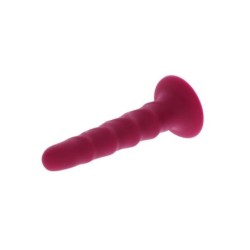 GET REAL - DONG ACANALADO DE 12 CM ROJO