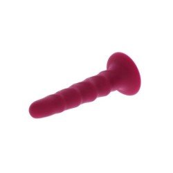 SÉ REAL - DONG ACANALADO DE 12 CM ROJO