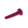 SÉ REAL - DONG ACANALADO DE 12 CM ROJO