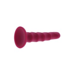 GET REAL - DONG ACANALADO DE 12 CM ROJO