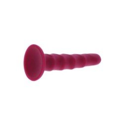SÉ REAL - DONG ACANALADO DE 12 CM ROJO