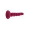 SÉ REAL - DONG ACANALADO DE 12 CM ROJO