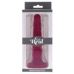 SÉ REAL - DONG ACANALADO DE 12 CM ROJO