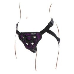 GET REAL - ARNÉS DE ENCAJE CON CORREA MORADO
