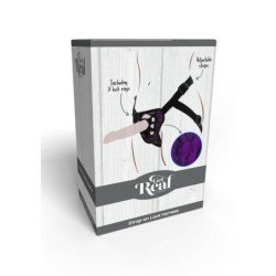 GET REAL - ARNÉS DE ENCAJE CON CORREA MORADO