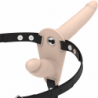ARNÉS DE SUMISIÓN FETICHE - VIBRADOR DE DOBLE PENETRACIÓN CARNE HACIA ARRIBA