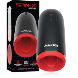 JAMYJOB - MASTURBADOR CON CALENTAMIENTO Y ROTACIÓN SPIN-X