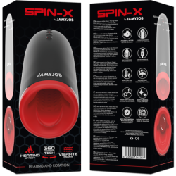 JAMYJOB - MASTURBADOR CON CALENTAMIENTO Y ROTACIÓN SPIN-X