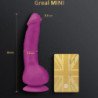 GVIBE - GREAL MINI DILDO VIBRADOR SILICIONA FUCSIA