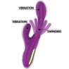 INTENSO - VIBRADOR MULTIFUNCIÓN RECARGABLE APOLO 7 VIBRACIONES CON MOVIMIENTO OSCILANTE MORADO