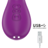 INTENSO - VIBRADOR MULTIFUNCIÓN RECARGABLE APOLO 7 VIBRACIONES CON MOVIMIENTO OSCILANTE MORADO