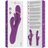INTENSO - VIBRADOR MULTIFUNCIÓN RECARGABLE APOLO 7 VIBRACIONES CON MOVIMIENTO OSCILANTE MORADO