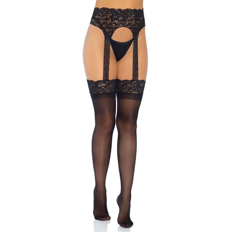 LEG AVENUE - MEDIAS OPACAS CON LIGUERO, TALLA ÚNICA