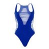 LEG AVENUE - TANGA CORPORAL CON ESPALDA CRUZADA AZUL