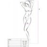 PASSION - BS095 BODYSTOCKING BLANCO TALLA UNICA