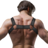 ACTITUD SUMISA FETICHE - ARNÉS DEPORTIVO DE PECHO DE NEOPRENO AJUSTABLE PARA HOMBRES