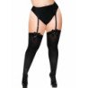 LEG AVENUE MEDIAS ALTAS CON LACITO NEGRO TALLA GRANDE