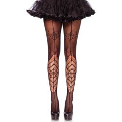 LEG AVENUE MEDIAS SPIDER NEGRO