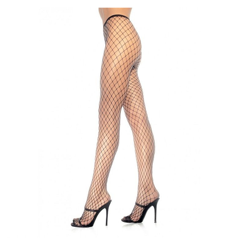 LEG AVENUE - BRAGUITAS DE RED NEGRAS CON DISEÑO DE DIAMANTE