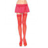 LEG AVENUE - MEDIAS ROJAS CON ENCAJE EN LA PARTE SUPERIOR