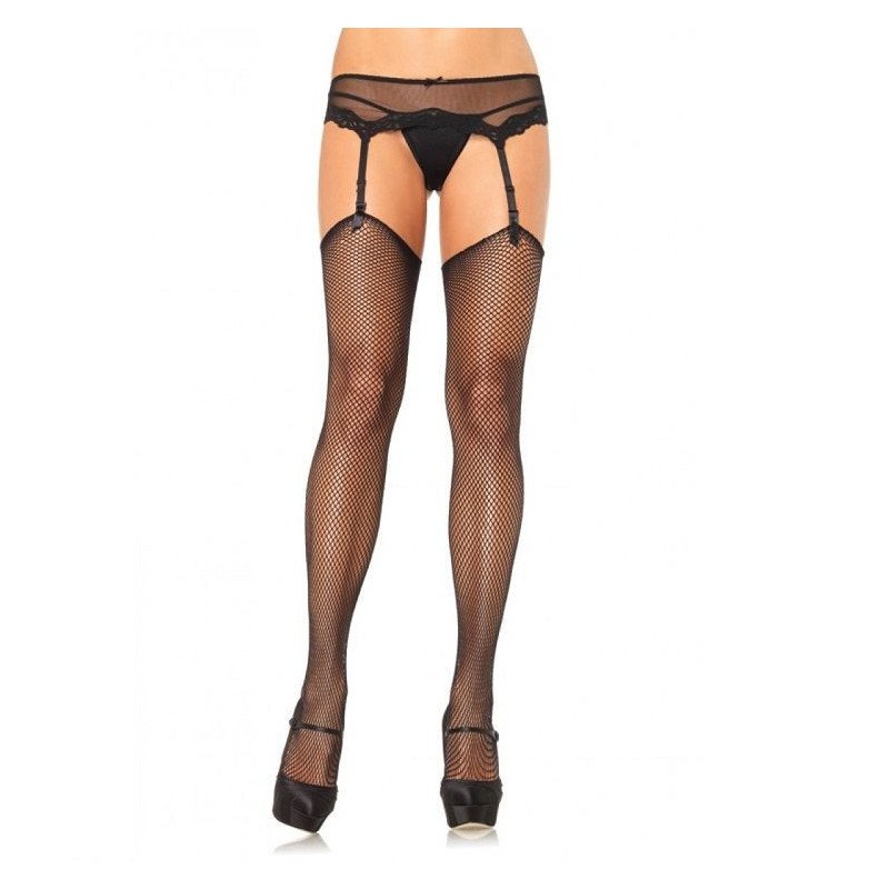 LEG AVENUE - MEDIAS DE RED SIN SILICONA AUTOADHESIVA SUPERIOR