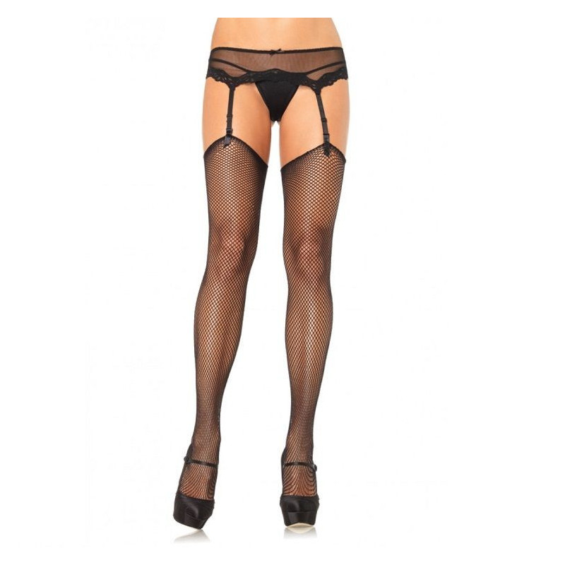 LEG AVENUE - MEDIAS DE RED SIN SILICONA AUTOADHESIVA SUPERIOR