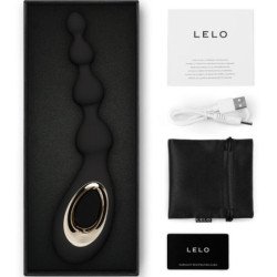 LELO - MASAJEADOR ANAL NEGRO CON CUENTAS SORAYA