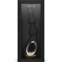 LELO - MASAJEADOR ANAL NEGRO CON CUENTAS SORAYA