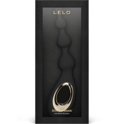 LELO - MASAJEADOR ANAL NEGRO CON CUENTAS SORAYA