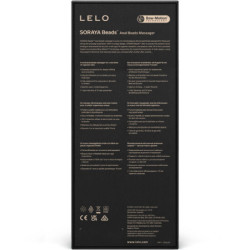 LELO - MASAJEADOR ANAL NEGRO CON CUENTAS SORAYA