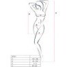 PASSION - BS101 BODY STOCKING BLANCO TALLA ÚNICA
