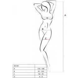 PASSION - BODY STOCKING ROJO BS100 TALLA ÚNICA
