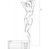 PASSION - BS100 BODYSTOCKING NEGRO TALLA UNICA