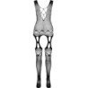 PASSION - BS099 BODY STOCKING NEGRO TALLA ÚNICA