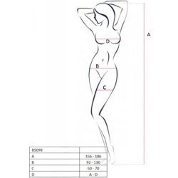 PASSION - BS098 BODY STOCKING NEGRO TALLA ÚNICA