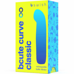 B SWISH - VIBRADOR DE SILICONA RECARGABLE CLÁSICO INFINITO BCUTE CURVE AMARILLO