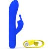 B SWISH - VIBRADOR RECARGABLE CLÁSICO INFINITO BWILD BUNNY DE SILICONA AZUL