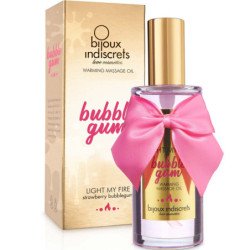 BIJOUX - INDISCRETS LIGHT MY FIRE ACEITE DE MASAJE CON EFECTO CALOR SABOR A CHICLE